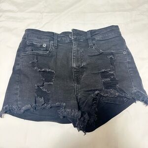 Aéropostale black vintage high rise shorties in size 4.